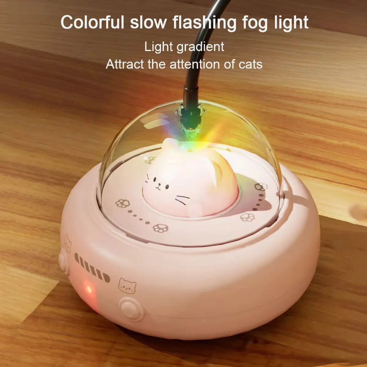 ✨ Jouet Interactif Intelligent 360° – Plumes, Laser & Fous Rires Garanties