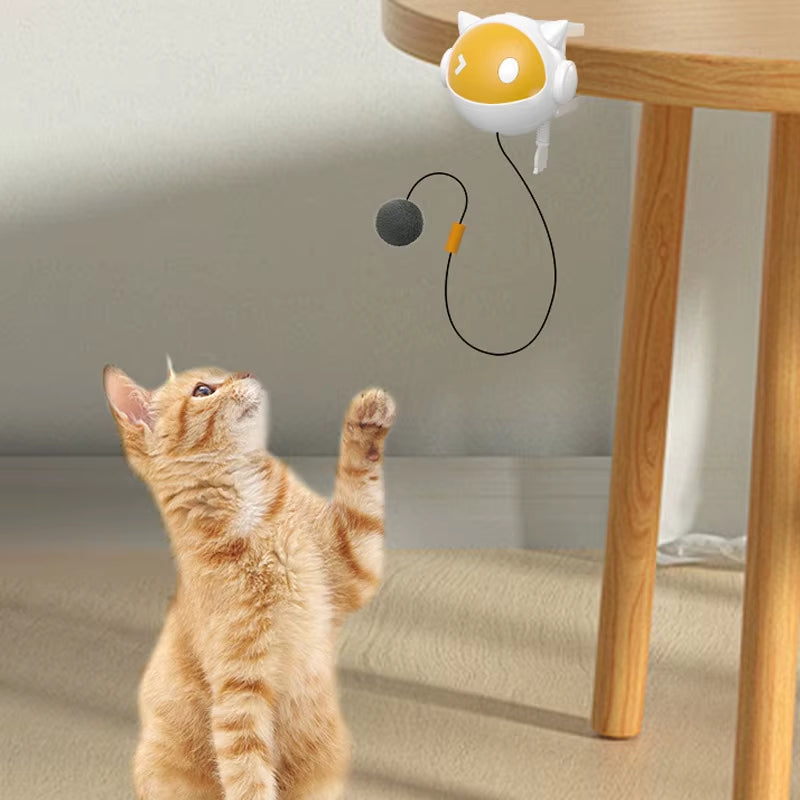 Automatic Lifting Cat Toy Ball Interactive Cat Ball Electric Lifting Pet Toy Hair Balls Self-Hilarious Electric Cat Balls Toys