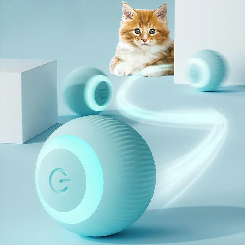 ✨ Balle Interactive Intelligente – Le jeu chic qui réveille l’instinct félin