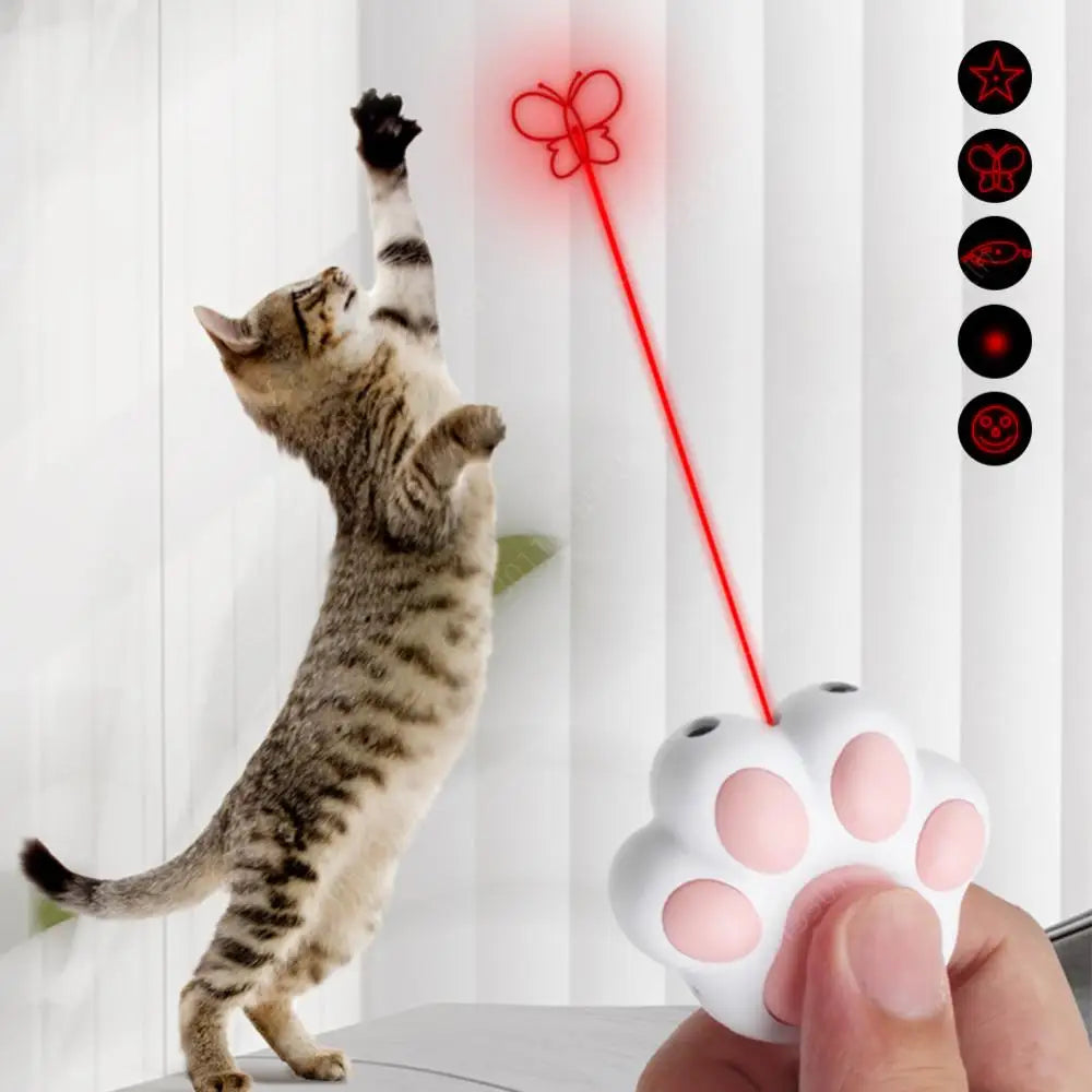 ✨ Jouet Laser Interactif  – La Patte du Chasseur Ultime pour Chats d’Intérieur