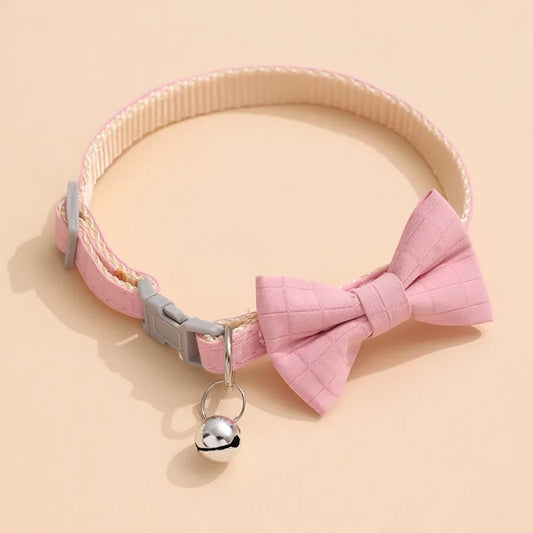 Pet Collars New Pet Bow Bell Collars Cute Cat Collars Pet Supplies Multicolor Adjustable Pets Dressing Tool Pets Accessories