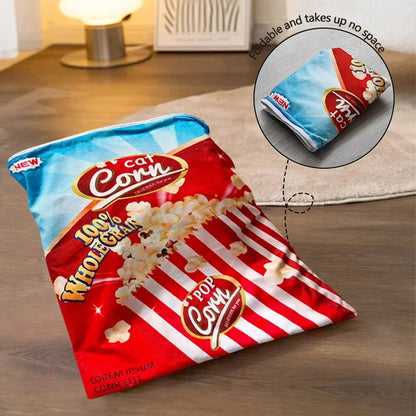 6 Halloween Gourmet Pattern Designs Cat Tunnel Toy, Cat Birthday Gift,Collapsible Interactive Cat Drill Bag Pet Toy