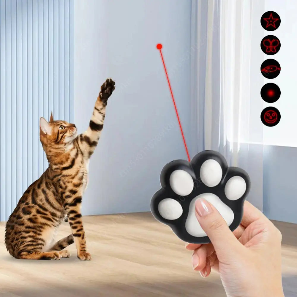 ✨ Jouet Laser Interactif  – La Patte du Chasseur Ultime pour Chats d’Intérieur