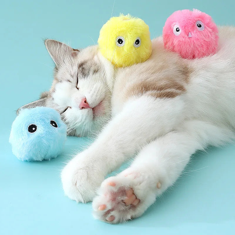 ✨ Balle Sonore Intelligente – Le Petit Cri Sauvage qui Réveille l’Instinct Félin