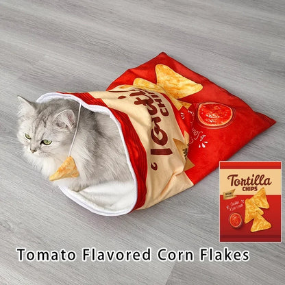 6 Halloween Gourmet Pattern Designs Cat Tunnel Toy, Cat Birthday Gift,Collapsible Interactive Cat Drill Bag Pet Toy