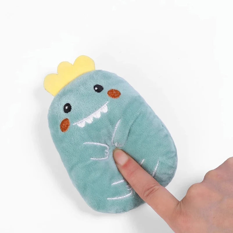 Teeth Grinding Catnip Toys Funny Interactive Plush Cat Toy Pet Kitten Chewing Vocal Toy Claws Thumb Bite Cat Mint for Cats