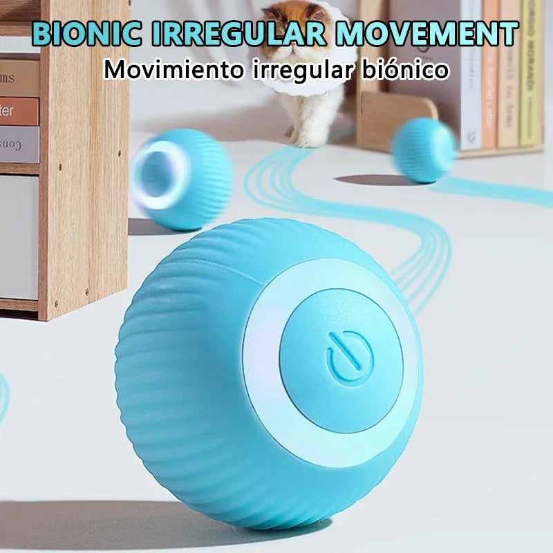 ✨ Balle Interactive Intelligente – Le jeu chic qui réveille l’instinct félin